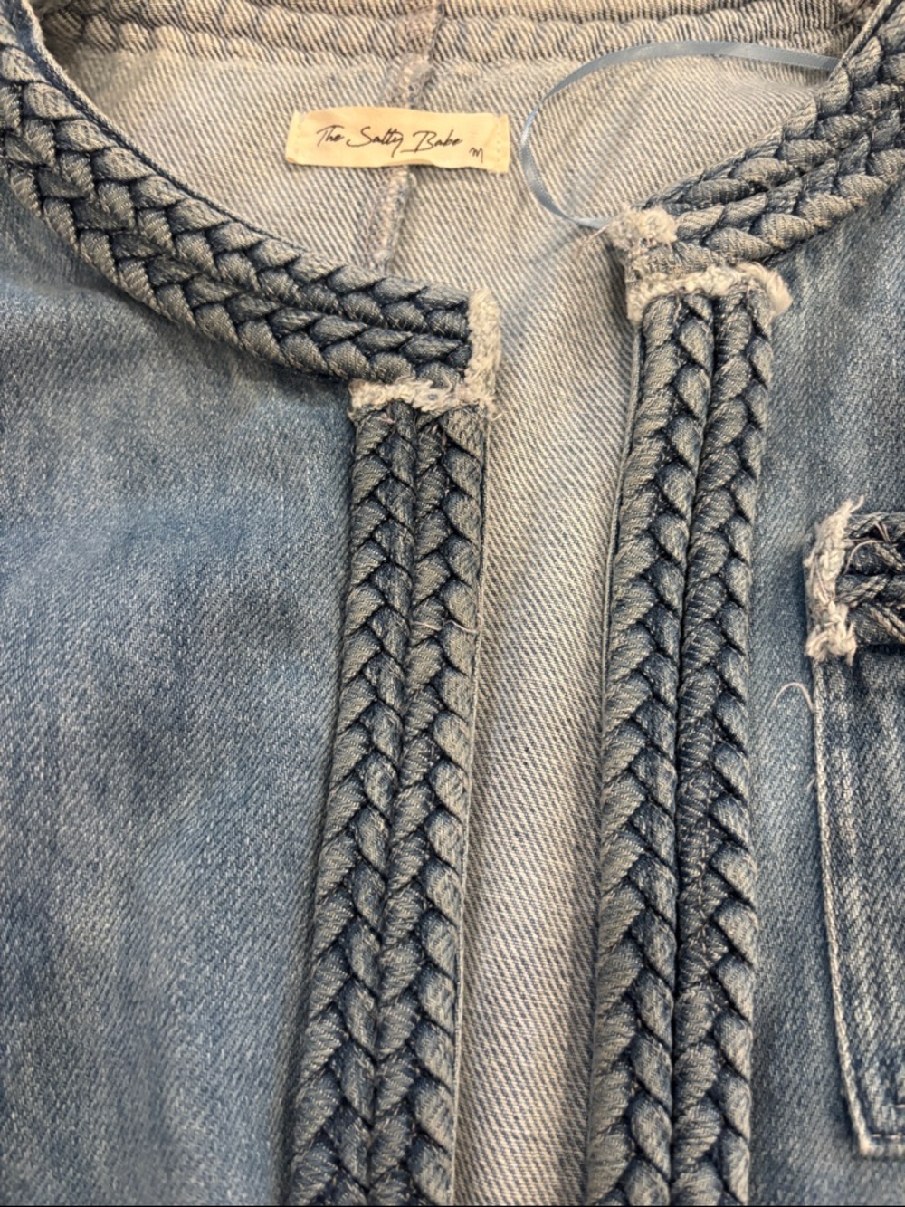 Cropped Denim Jacket - Picture 2 of 10
